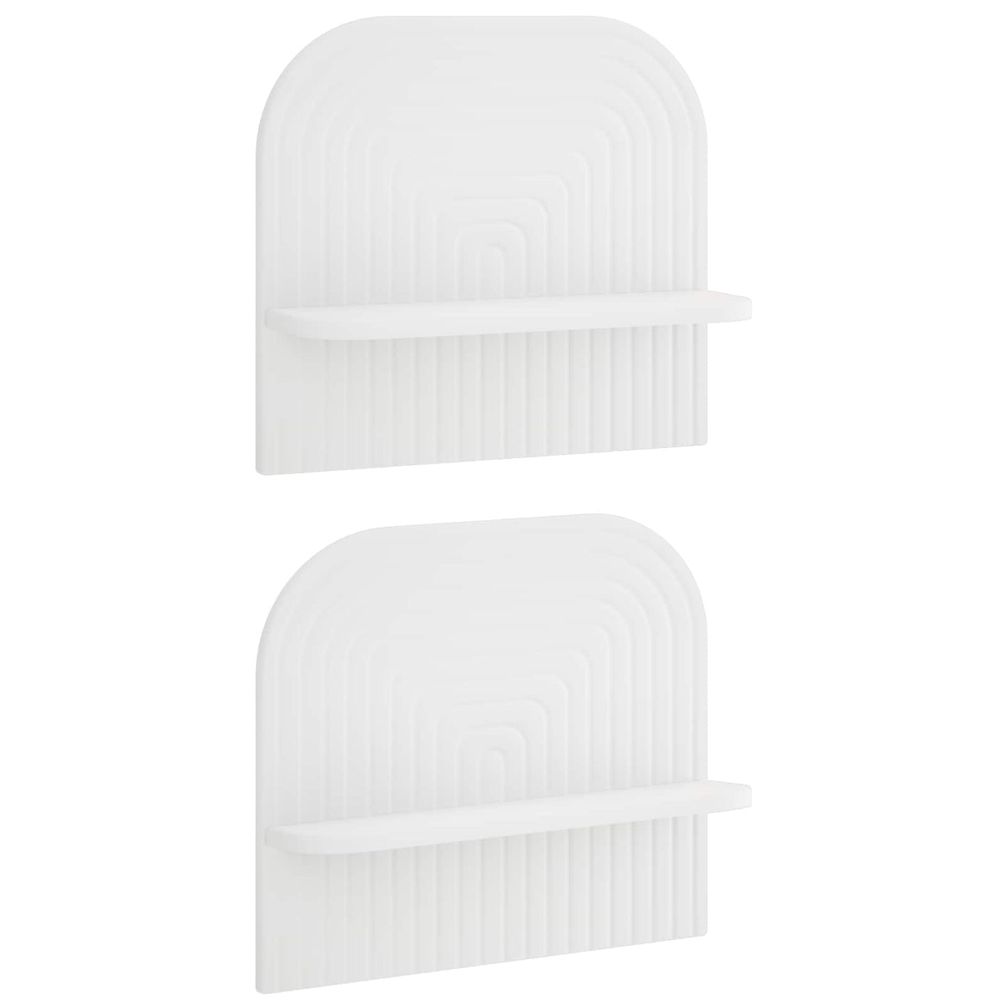 Wall Shelf 2 pcs White 41 x 13.5 x 37.5 cm Engineered Wood