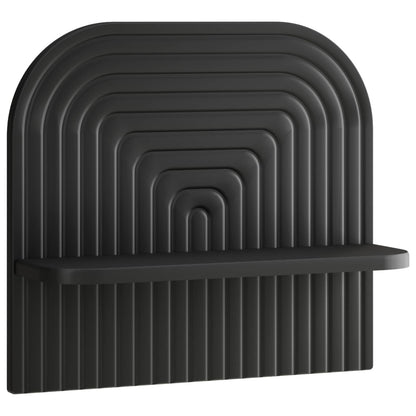 Wall Shelf 2 pcs Black 41 x 13.5 x 37.5 cm Engineered Wood