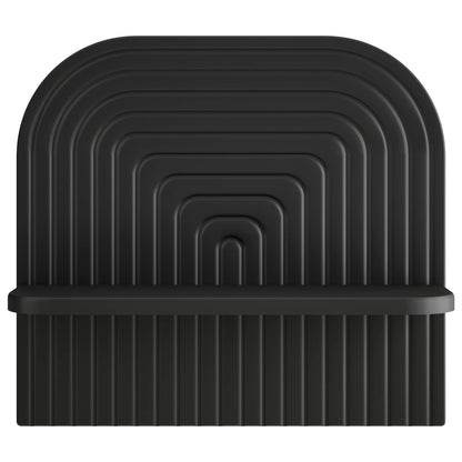 Wall Shelf 2 pcs Black 41 x 13.5 x 37.5 cm Engineered Wood