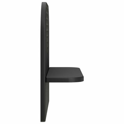 Wall Shelf 2 pcs Black 41 x 13.5 x 37.5 cm Engineered Wood