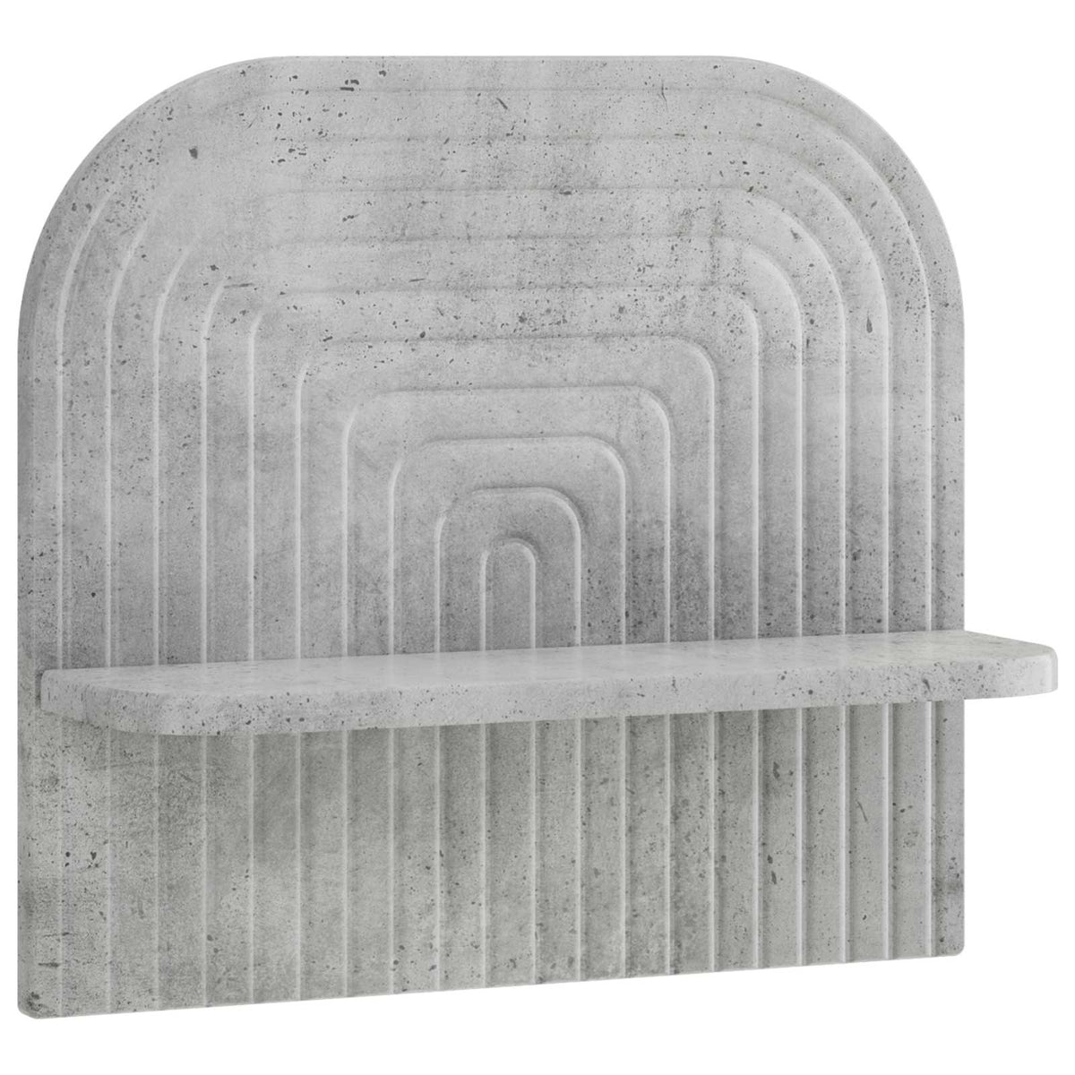 Wall Shelf 2 pcs Concrete Grey 41 x 13.5 x 37.5 cm