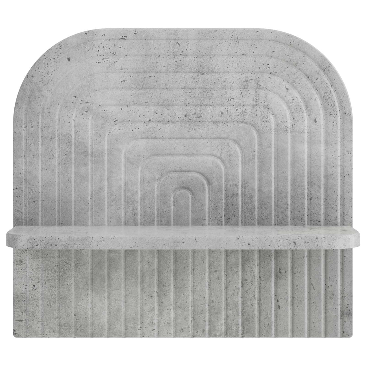 Wall Shelf 2 pcs Concrete Grey 41 x 13.5 x 37.5 cm