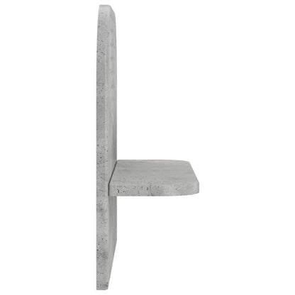 Wall Shelf 2 pcs Concrete Grey 41 x 13.5 x 37.5 cm