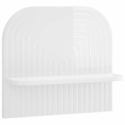 Wall Shelf 2 pcs High Gloss White 41 x 13.5 x 37.5 cm