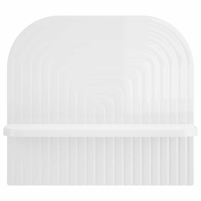 Wall Shelf 2 pcs High Gloss White 41 x 13.5 x 37.5 cm