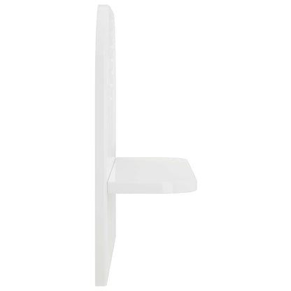 Wall Shelf 2 pcs High Gloss White 41 x 13.5 x 37.5 cm