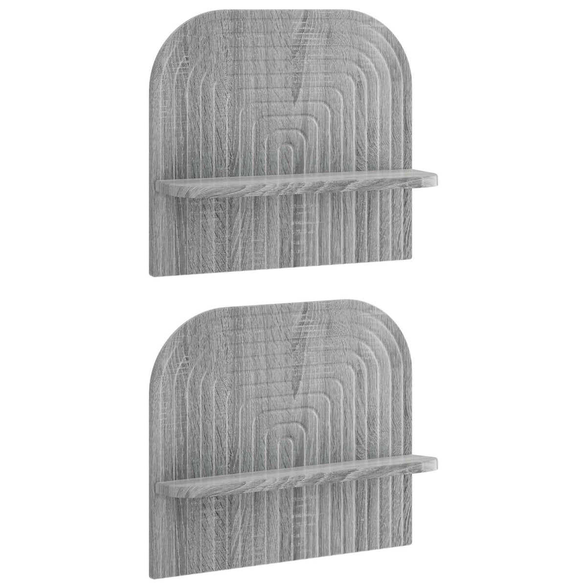 Wall Shelf 2 pcs Grey Sonoma 41 x 13.5 x 37.5 cm