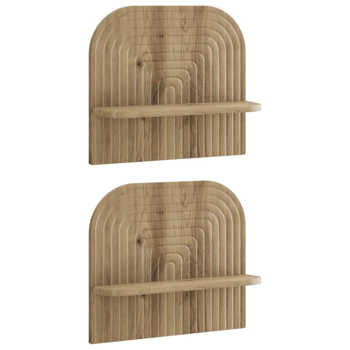 Wall Shelf 2 pcs Artisan Oak 41 x 13.5 x 37.5 cm