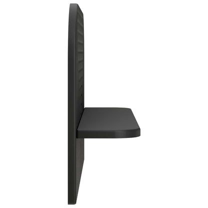 Wall Shelf 2 pcs Black 60 x 13.5 x 37.5 cm Engineered Wood