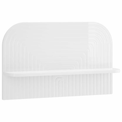 Wall Shelf 2 pcs High Gloss White 60 x 13.5 x 37.5 cm