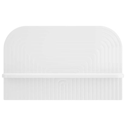 Wall Shelf 2 pcs High Gloss White 60 x 13.5 x 37.5 cm
