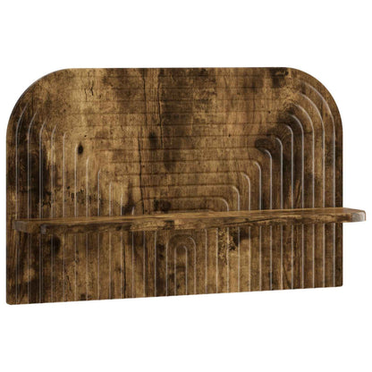 Wall Shelf 2 pcs Smoked Oak 60 x 13.5 x 37.5 cm Engineered Wood