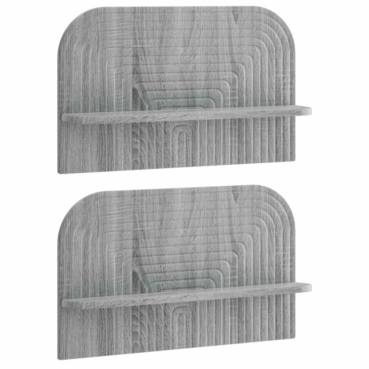 Wall Shelf 2 pcs Grey Sonoma 60 x 13.5 x 37.5 cm