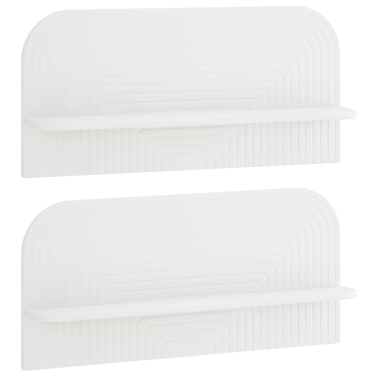 Wall Shelf 2 pcs White 80.5 x 13.5 x 37.5 cm Engineered Wood