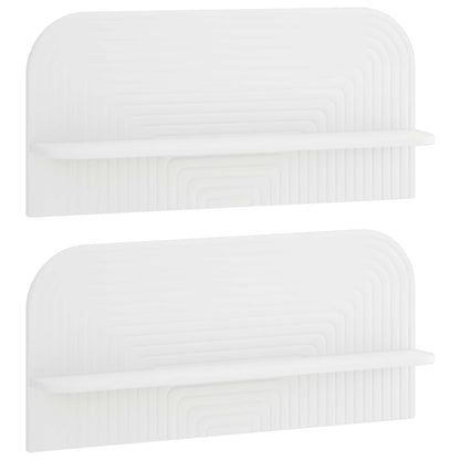 Wall Shelf 2 pcs White 80.5 x 13.5 x 37.5 cm Engineered Wood
