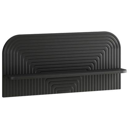 Wall Shelf 2 pcs Black 80.5 x 13.5 x 37.5 cm Engineered Wood