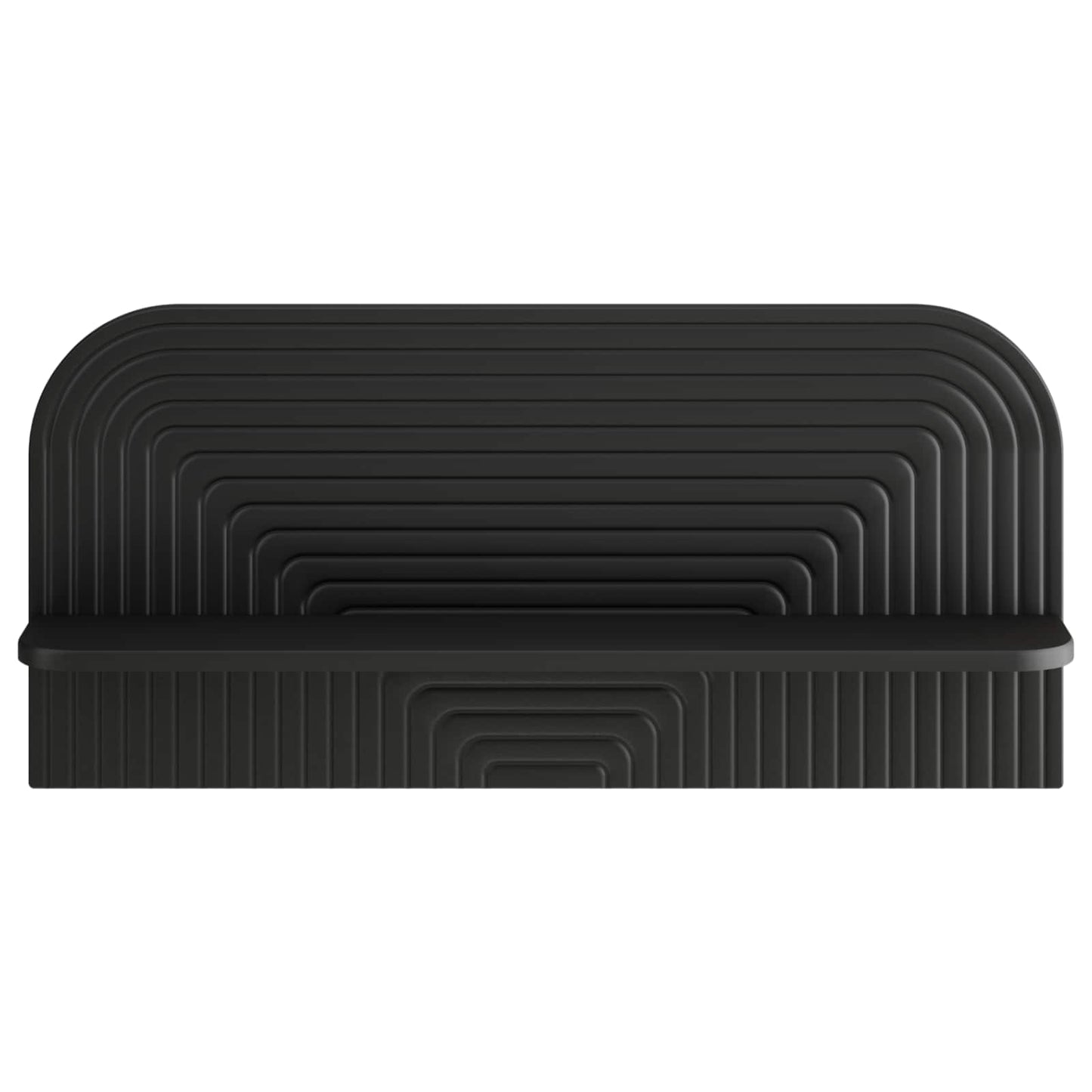 Wall Shelf 2 pcs Black 80.5 x 13.5 x 37.5 cm Engineered Wood