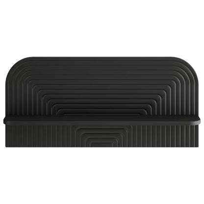 Wall Shelf 2 pcs Black 80.5 x 13.5 x 37.5 cm Engineered Wood