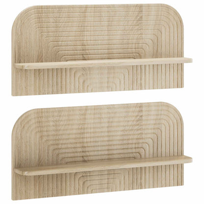 Wall Shelf 2 pcs Sonoma Oak 80.5 x 13.5 x 37.5 cm