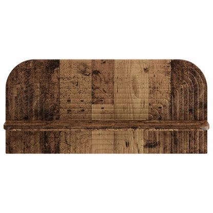 Wall Shelf 2 pcs Old Wood 80.5 x 13.5 x 37.5 cm Engineered Wood