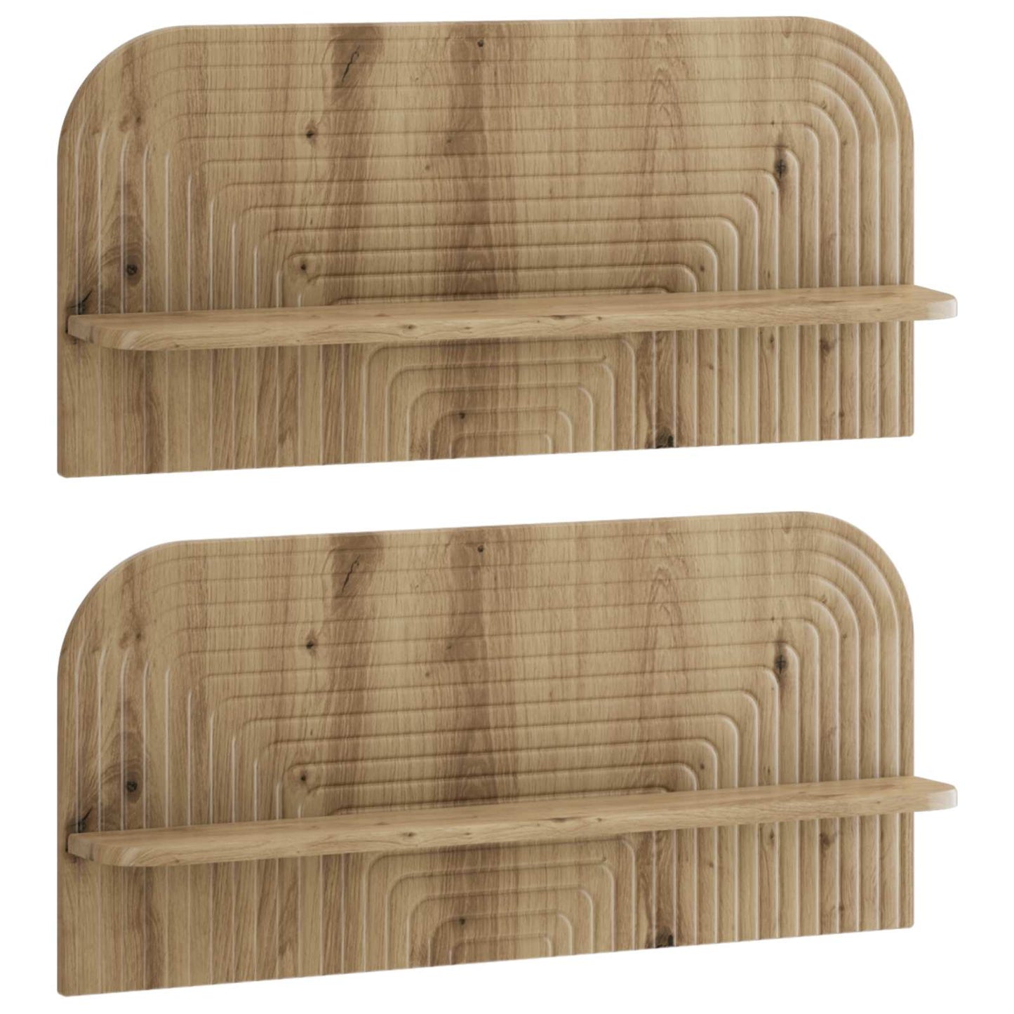 Wall Shelf 2 pcs Artisan Oak 80.5 x 13.5 x 37.5 cm