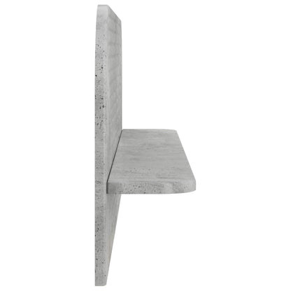 Wall Shelf 2 pcs Concrete Grey 102 x 13.5 x 37.5 cm