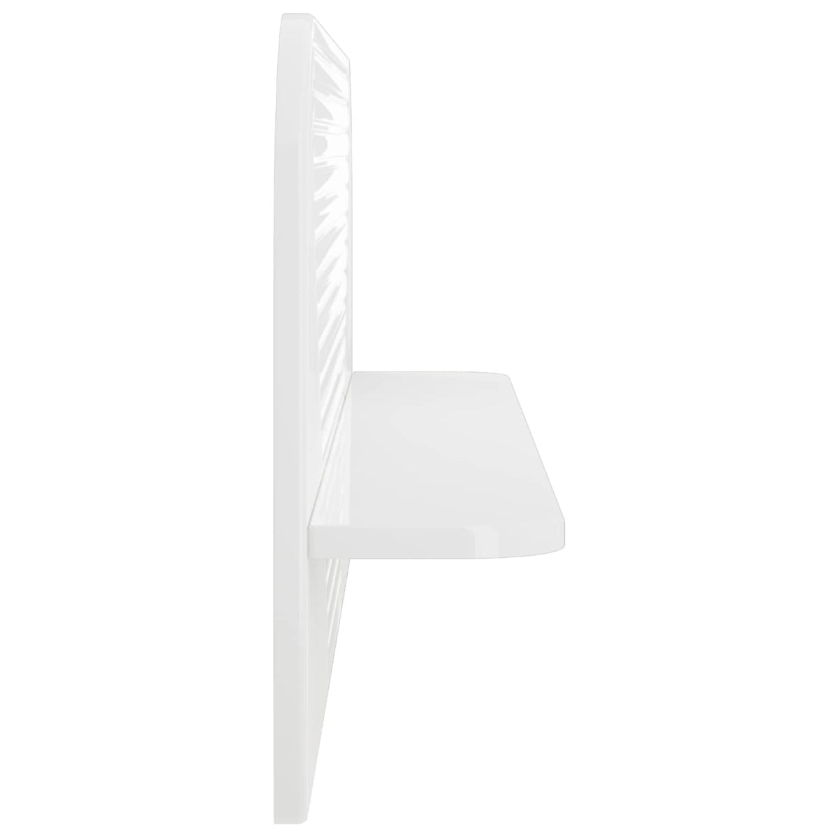 Wall Shelf 2 pcs High Gloss White 102 x 13.5 x 37.5 cm
