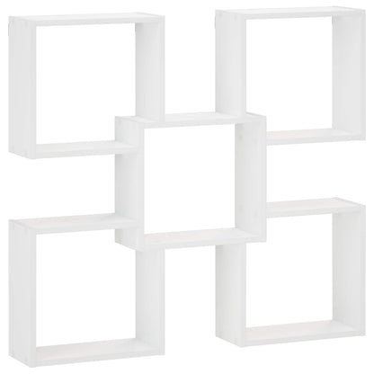 Wall Shelf White 99.5 x 17 x 91 cm Engineered Wood