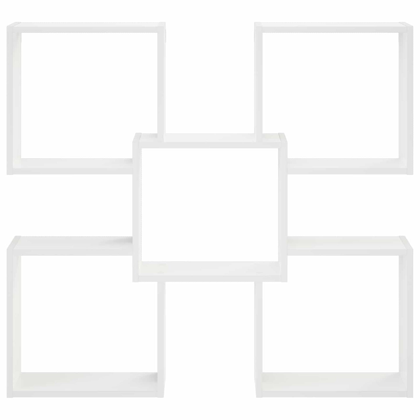 Wall Shelf White 99.5 x 17 x 91 cm Engineered Wood