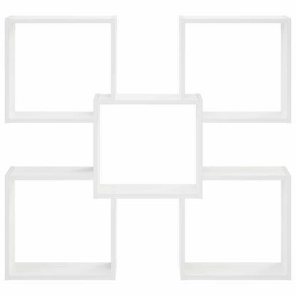 Wall Shelf White 99.5 x 17 x 91 cm Engineered Wood
