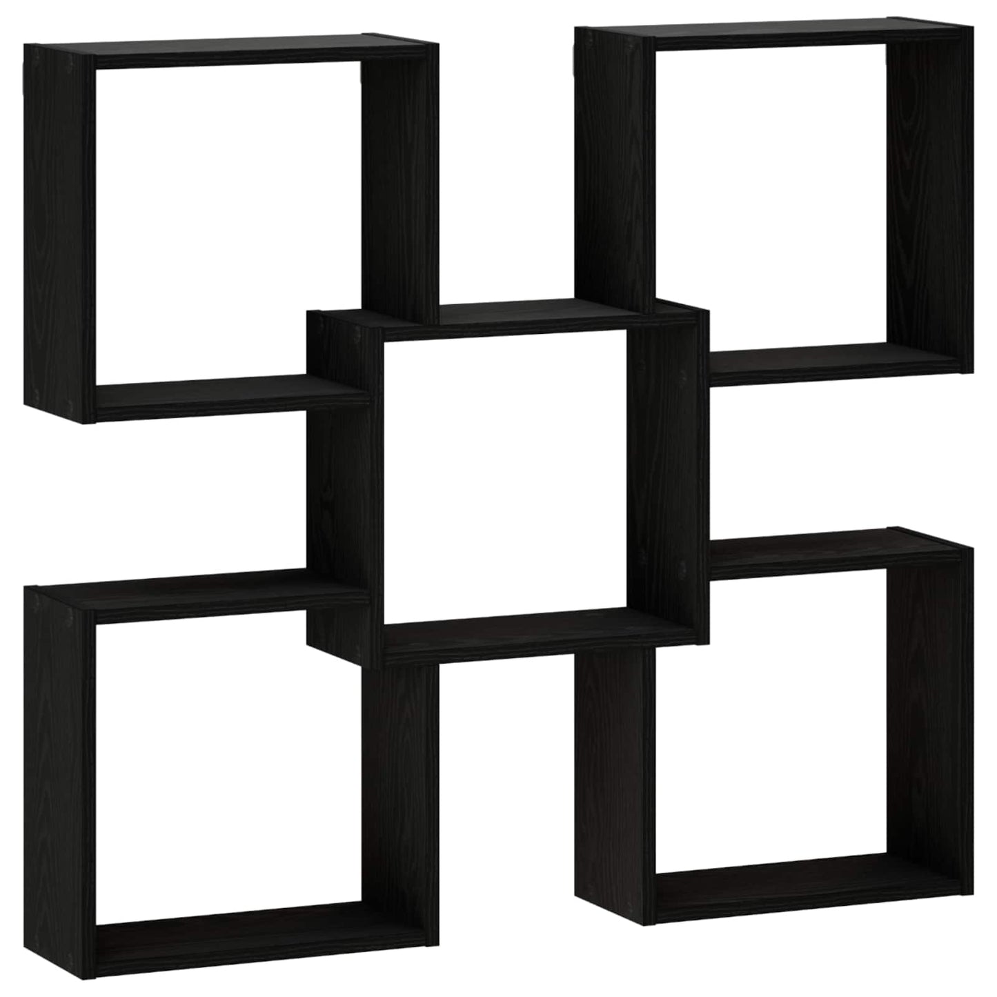 Wall Shelf Black 99.5 x 17 x 91 cm Engineered Wood
