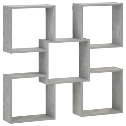 Wall Shelf Concrete Grey 99.5 x 17 x 91 cm Engineered Wood