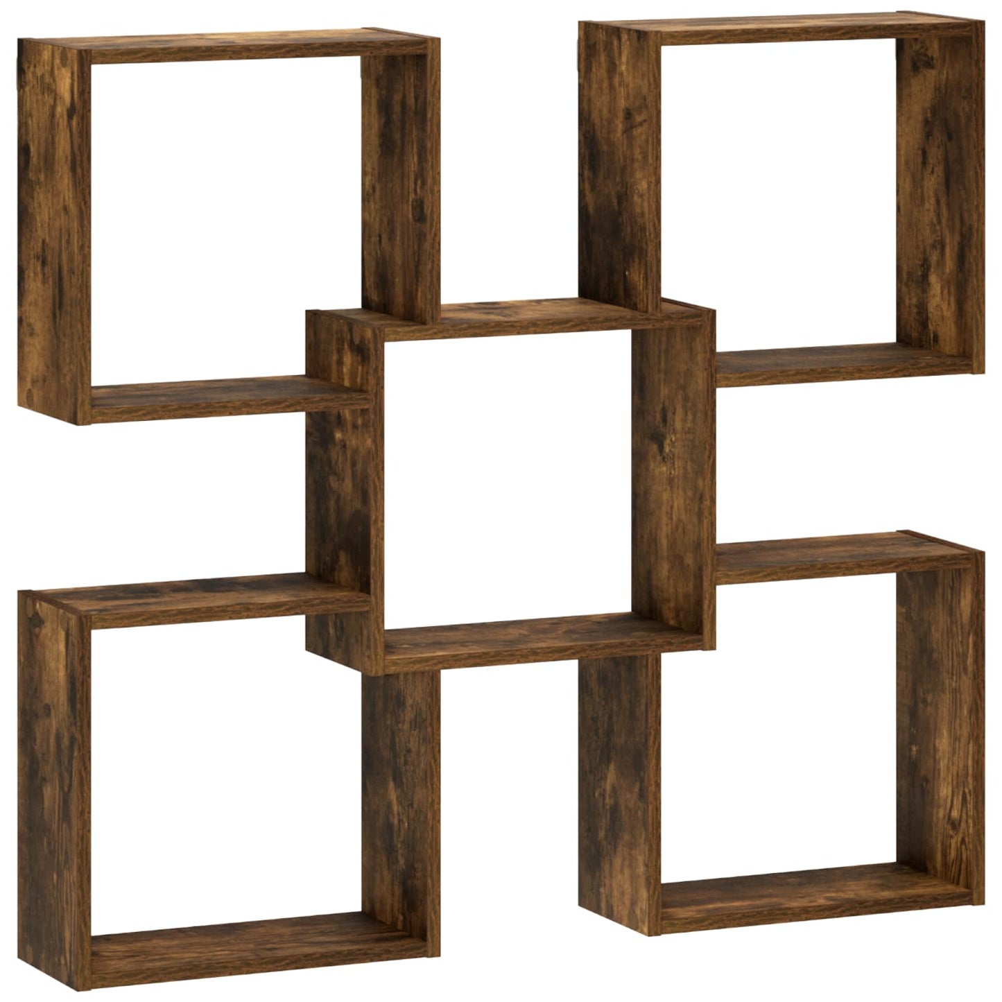 Wall Shelf Smoked Oak 99.5 x 17 x 91 cm Engineered Wood
