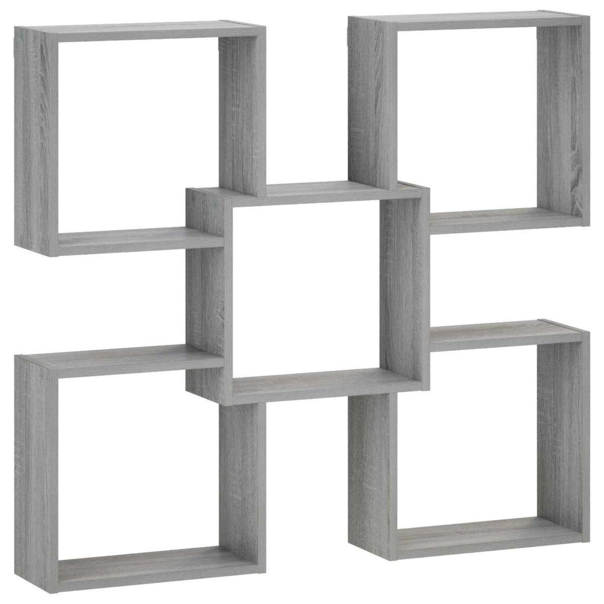 Wall Shelf Grey Sonoma 99.5 x 17 x 91 cm Engineered Wood