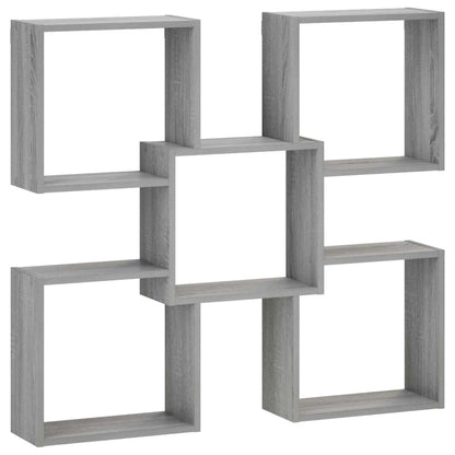 Wall Shelf Grey Sonoma 99.5 x 17 x 91 cm Engineered Wood