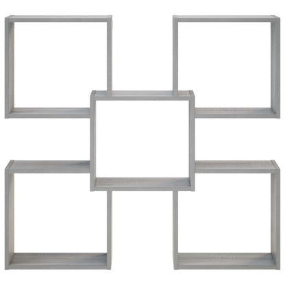 Wall Shelf Grey Sonoma 99.5 x 17 x 91 cm Engineered Wood