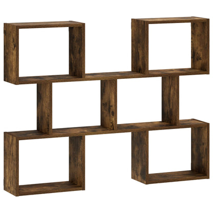 Wall Shelf Smoked Oak 103 x 17 x 80 cm Engineered Wood