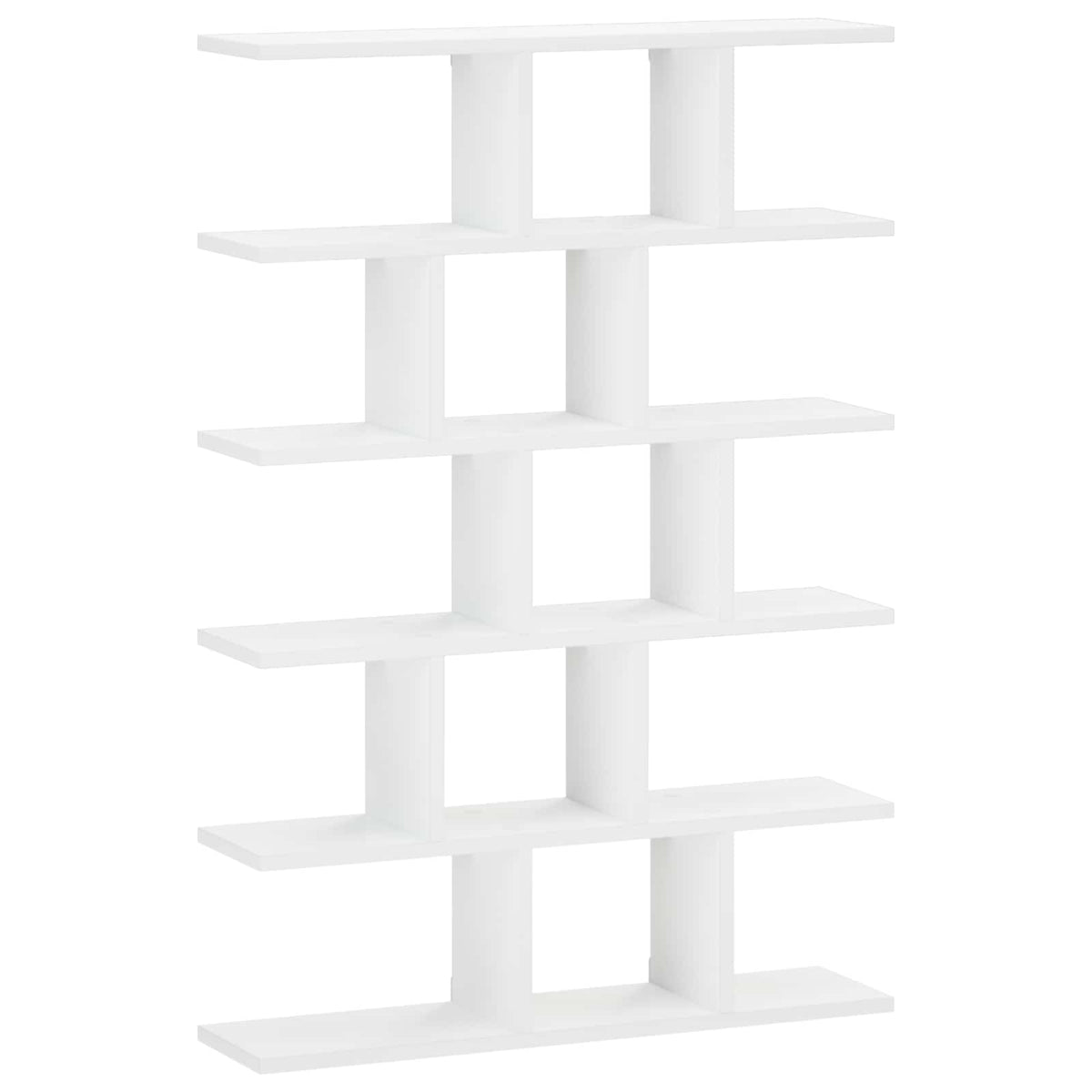 Wall Shelf White 70 x 17 x 101 cm Engineered Wood