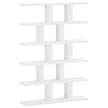 Wall Shelf White 70 x 17 x 101 cm Engineered Wood