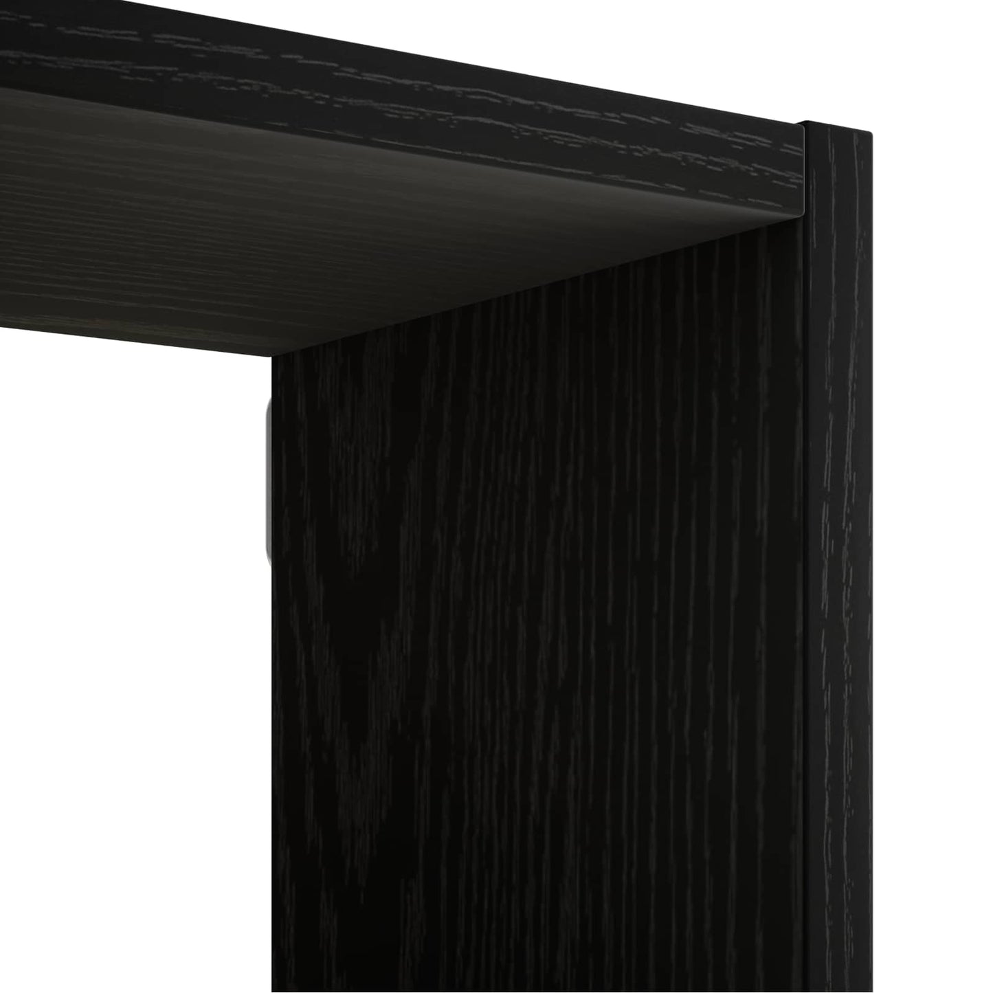 Wall Shelf Black Oak 70 x 17 x 101 cm Engineered Wood