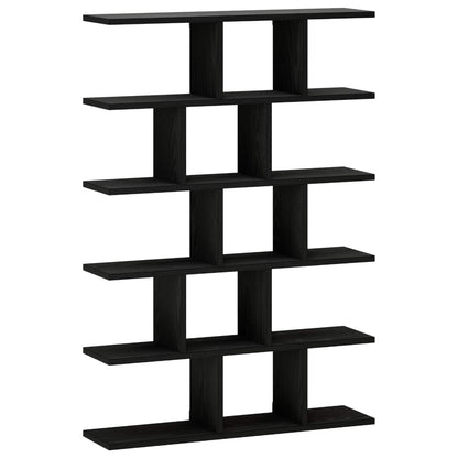 Wall Shelf Black Oak 70 x 17 x 101 cm Engineered Wood