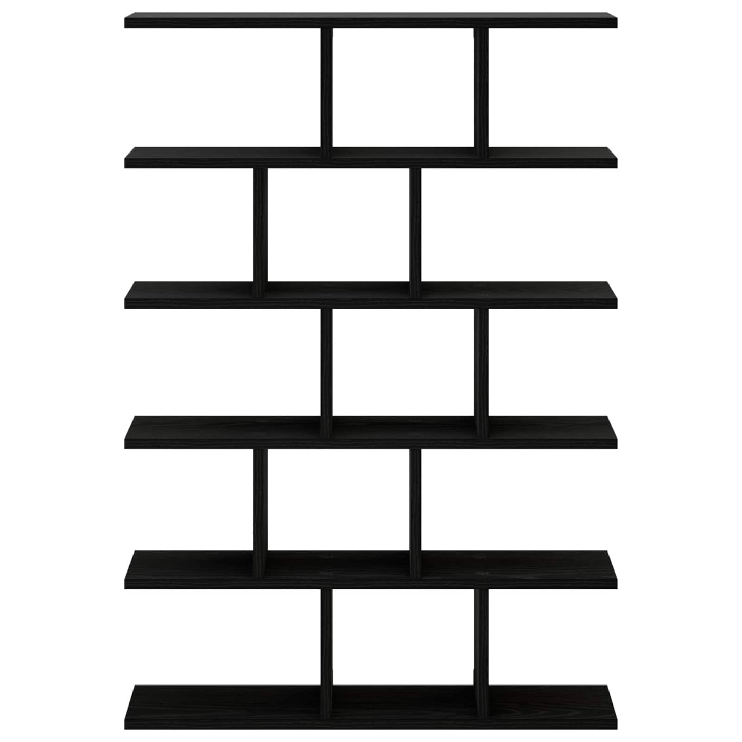 Wall Shelf Black Oak 70 x 17 x 101 cm Engineered Wood