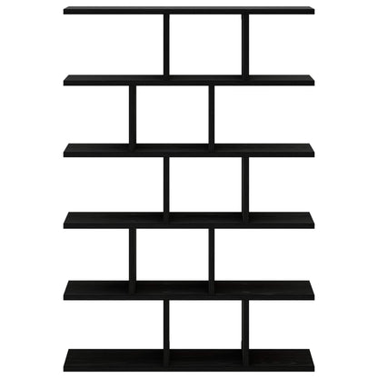 Wall Shelf Black Oak 70 x 17 x 101 cm Engineered Wood
