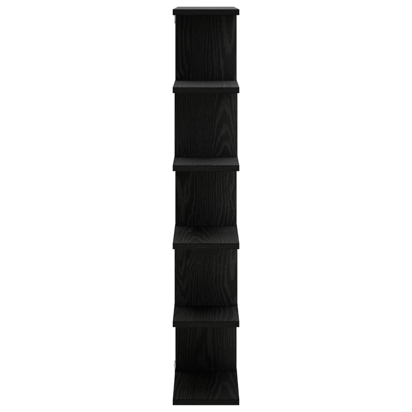 Wall Shelf Black Oak 70 x 17 x 101 cm Engineered Wood