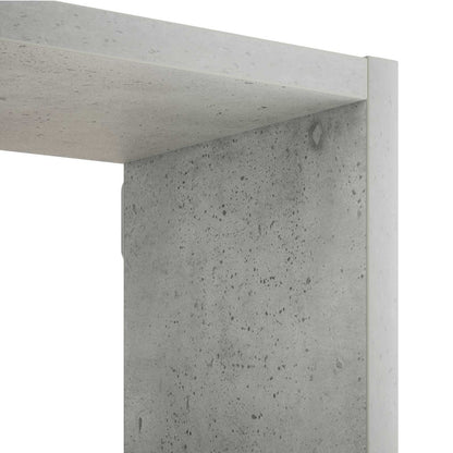 Wall Shelf Concrete Grey 70 x 17 x 101 cm Engineered Wood