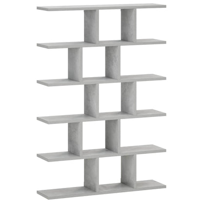 Wall Shelf Concrete Grey 70 x 17 x 101 cm Engineered Wood