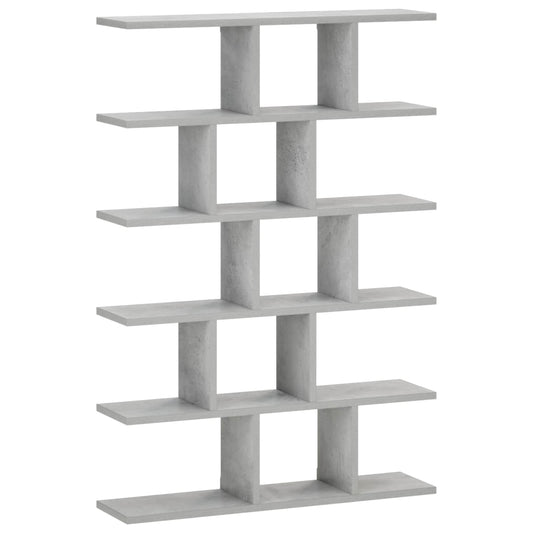 Wall Shelf Concrete Grey 70 x 17 x 101 cm Engineered Wood
