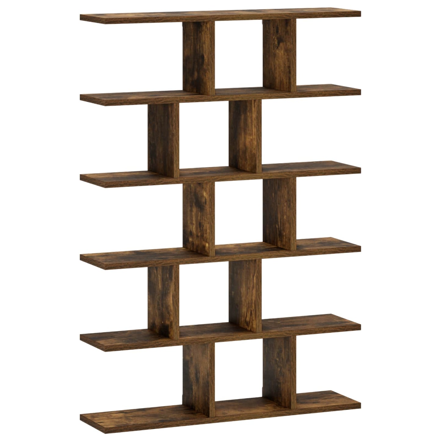 Wall Shelf Smoked Oak 70 x 17 x 101 cm Engineered Wood