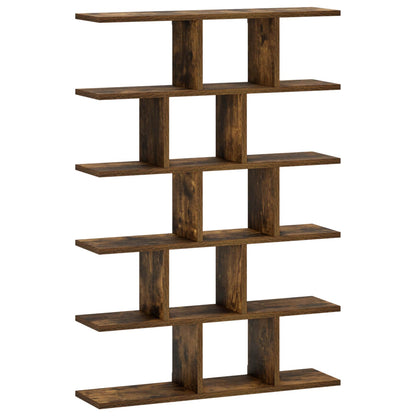 Wall Shelf Smoked Oak 70 x 17 x 101 cm Engineered Wood