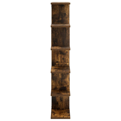 Wall Shelf Smoked Oak 70 x 17 x 101 cm Engineered Wood